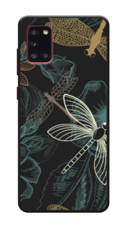 Чехол Awog на Samsung Galaxy A31 / Самсунг A31 "Тени стрекоз"