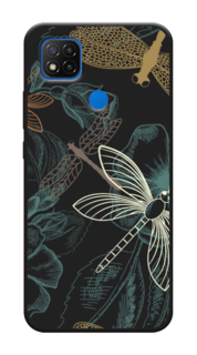 Чехол Awog на Xiaomi Redmi 9C "Тени стрекоз"