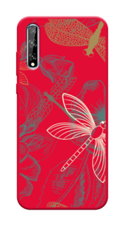 Чехол Awog на Huawei Y8p/P Smart S "Тени стрекоз"