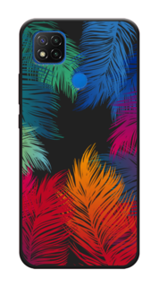Чехол Awog на Xiaomi Redmi 9C "Рамка из перьев"