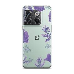 Чехол Awog на OnePlus Ace Pro / ВанПлас Ace Pro "Сиреневая цветочная рамка"