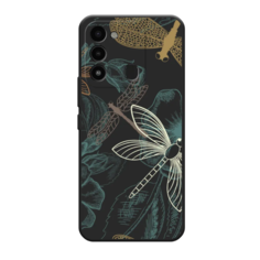 Чехол Awog "Тени стрекоз" для Tecno Spark Go 2022