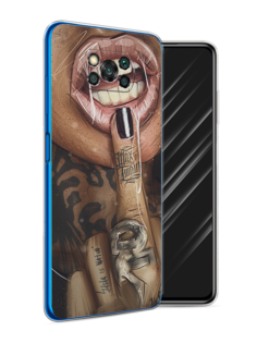Чехол Awog на Poco X3/X3 Pro "Девушка с татуировками"