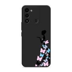 Чехол Awog "Платье из бабочек" для Tecno Spark Go 2022