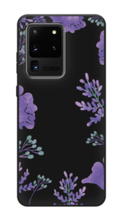 Чехол Awog на Samsung Galaxy S20 Ultra "Сиреневая цветочная рамка"