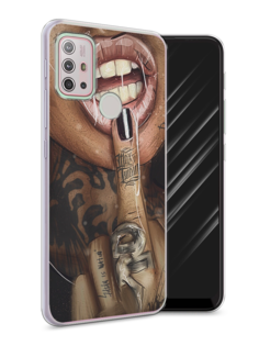 Чехол Awog на Lenovo K13 Note/Motorola Moto G10/G20/G30 "Девушка с татуировками"