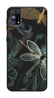 Чехол Awog на Samsung Galaxy M31 / Самсунг M31 "Тени стрекоз"