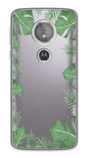 Чехол Awog на Motorola Moto G6 Play / Моторола Мото G6 Плэй "Листья папоротника рамка"