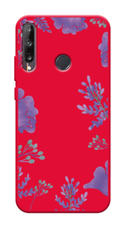 Чехол Awog на Huawei P40 lite E/Honor 9C "Сиреневая цветочная рамка"