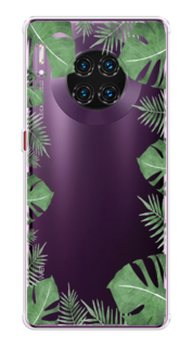 Чехол Awog на Huawei Mate 30 Pro "Листья папоротника рамка"