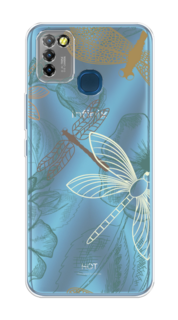 Чехол Awog на Infinix HOT 10 Lite "Тени стрекоз"