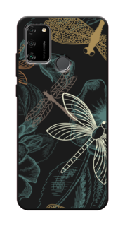 Чехол Awog на Honor 9A "Тени стрекоз"