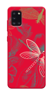 Чехол Awog на Samsung Galaxy A31 / Самсунг A31 "Тени стрекоз"