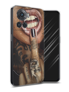 Чехол Awog на OnePlus Ace / ВанПлас Ace "Девушка с татуировками"