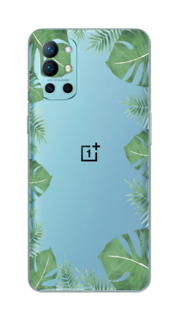 Чехол Awog на OnePlus 9R / ВанПлас 9R "Листья папоротника рамка"