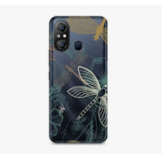 Чехол Awog на Itel A49 "Тени стрекоз"