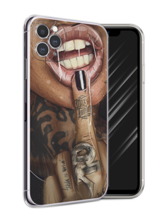 Чехол Awog на Apple iPhone 11 Pro Max / Айфон 11 Pro Max "Девушка с татуировками"