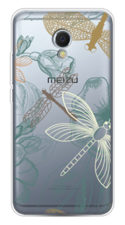Чехол Awog на Meizu MX6 "Тени стрекоз"