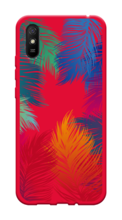 Чехол Awog на Xiaomi Redmi 9A "Рамка из перьев"