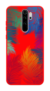 Чехол Awog на Xiaomi Redmi Note 8 Pro "Рамка из перьев"