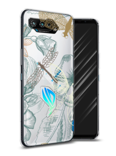 Чехол Awog на Asus ROG Phone 5 "Тени стрекоз"