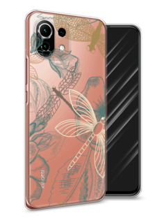 Чехол Awog на Xiaomi Mi 11 Lite "Тени стрекоз"