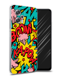 Чехол Awog на Poco X4 GT/Redmi Note 11T Pro/11T Pro Plus "Постер pop art"