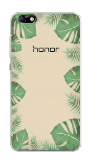 Чехол Awog на Honor 4X "Листья папоротника рамка"