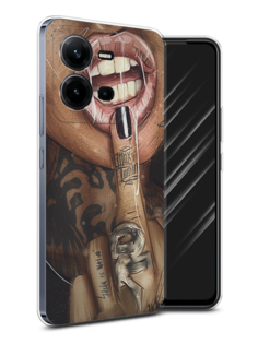 Чехол Awog на Vivo V25e / Виво V25e "Девушка с татуировками"
