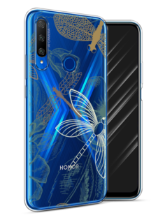 Чехол Awog на Honor 9X Premium "Тени стрекоз"
