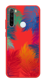 Чехол Awog на Xiaomi Redmi Note 8T "Рамка из перьев"