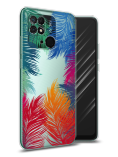 Чехол Awog на Xiaomi Redmi 10C "Рамка из перьев"