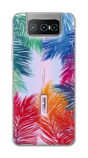 Чехол Awog на Asus Zenfone 7 ZS670KS "Рамка из перьев"