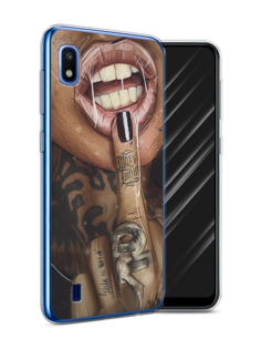 Чехол Awog на Samsung Galaxy A10 "Девушка с татуировками"