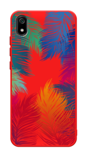 Чехол Awog на Xiaomi Redmi 7A "Рамка из перьев"