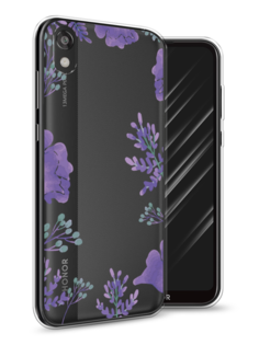 Чехол Awog на Honor 8S Prime "Сиреневая цветочная рамка"