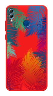 Чехол Awog на Honor 8x "Рамка из перьев"