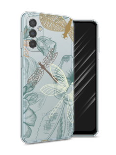 Чехол Awog на Samsung Galaxy M23 5G / Самсунг M23 5G "Тени стрекоз"