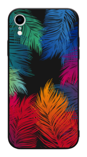 Чехол Awog на Apple iPhone XR (10R) / Айфон XR (10R) "Рамка из перьев"