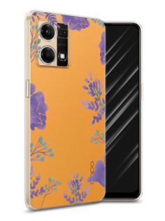 Чехол Awog на Oppo Reno 7 4G/8 4G "Тени стрекоз"