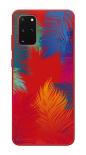 Чехол Awog на Samsung Galaxy S20 Plus "Рамка из перьев"