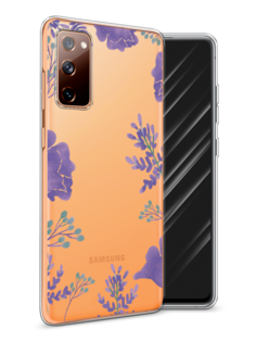 Чехол Awog на Samsung Galaxy S20 FE / Самсунг S20 FE "Сиреневая цветочная рамка"