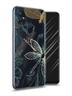 Чехол Awog на OnePlus Nord N10 / ВанПлас Nord N10 "Тени стрекоз"