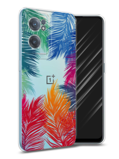 Чехол Awog на OnePlus Nord CE 2 5G / ВанПлас Nord CE 2 5G "Рамка из перьев"
