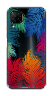 Чехол Awog на Huawei Nova 6 SE "Рамка из перьев"