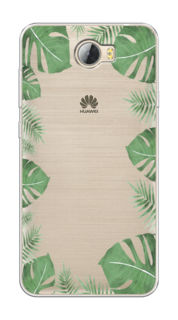 Чехол Awog на Huawei Y5 II "Листья папоротника рамка"