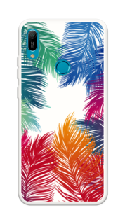 Чехол Awog на Huawei Y6 2019/Honor 8a/8a Pro/Y6s "Рамка из перьев"