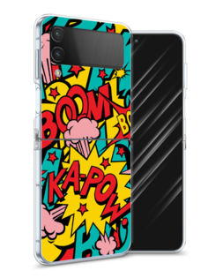 Чехол Awog на Samsung Galaxy Z Flip 4 / Самсунг Z Flip 4 "Постер pop art"