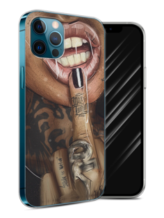 Чехол Awog на Apple iPhone 12 Pro / Айфон 12 Pro "Девушка с татуировками"