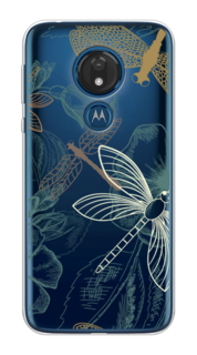Чехол Awog на Motorola Moto G7 / Моторола Мото G7 "Тени стрекоз"